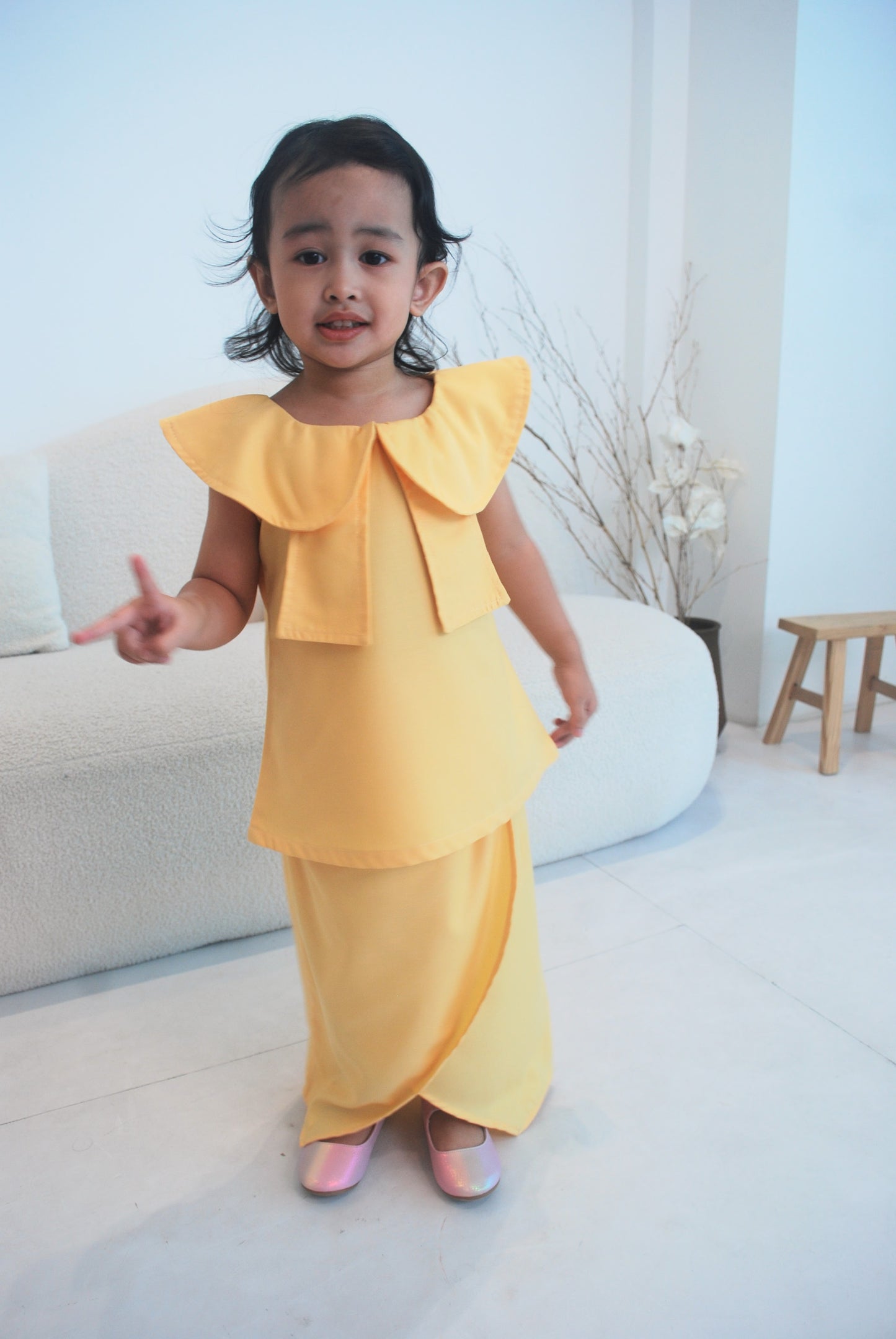 Lemon Drop Kurung Modern