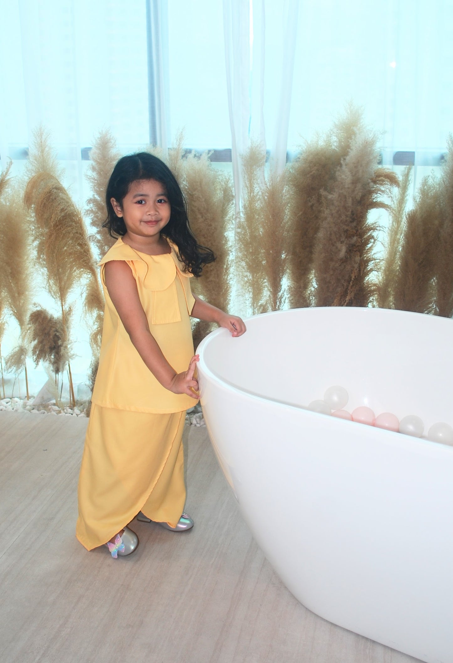 Lemon Drop Kurung Modern