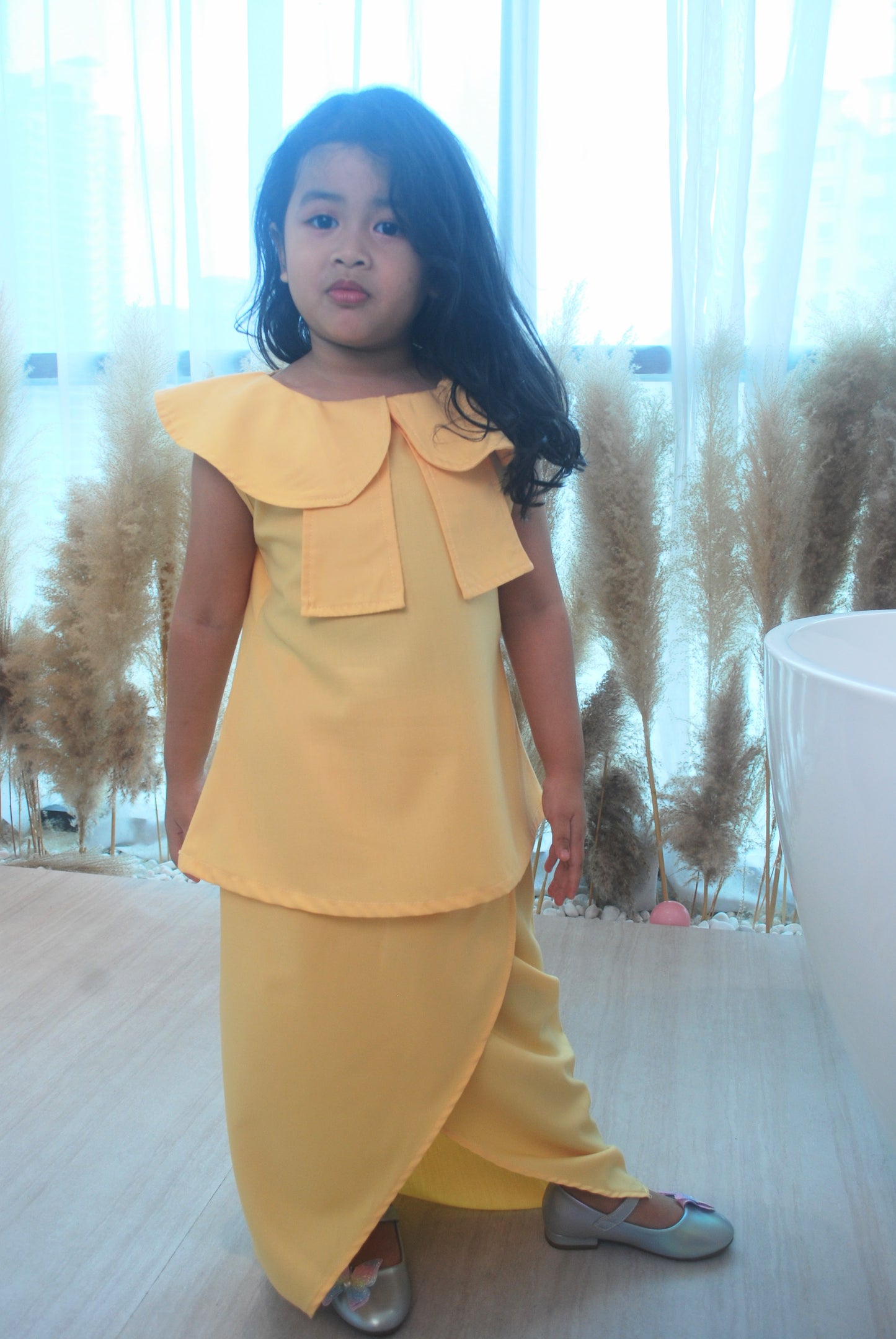 Lemon Drop Kurung Modern