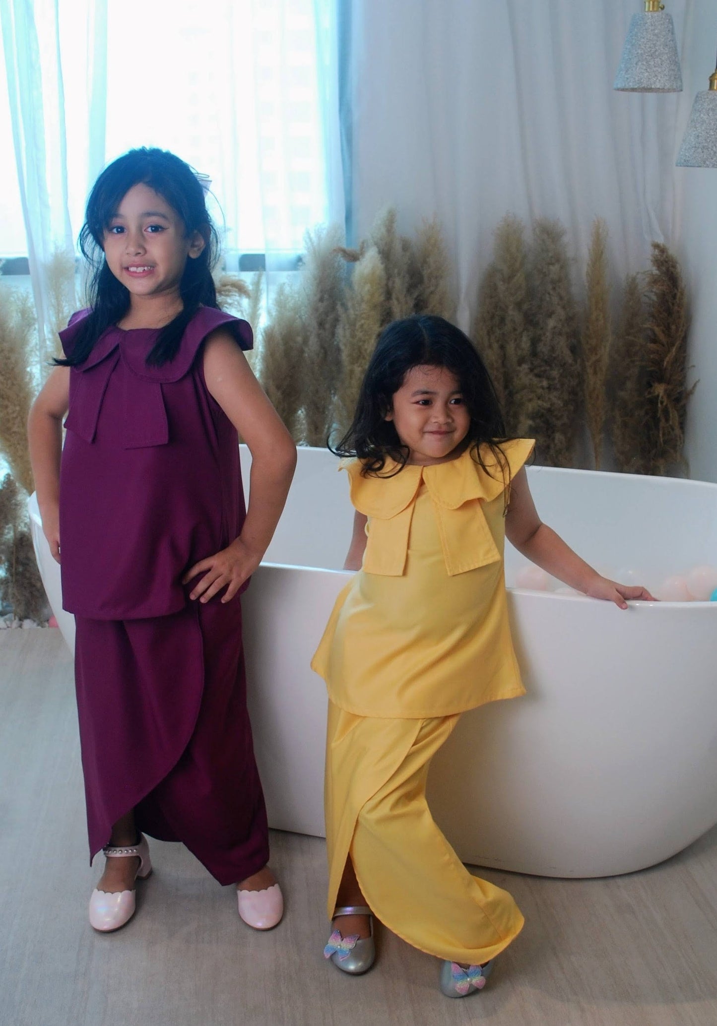 Purple Manggis Kurung Modern