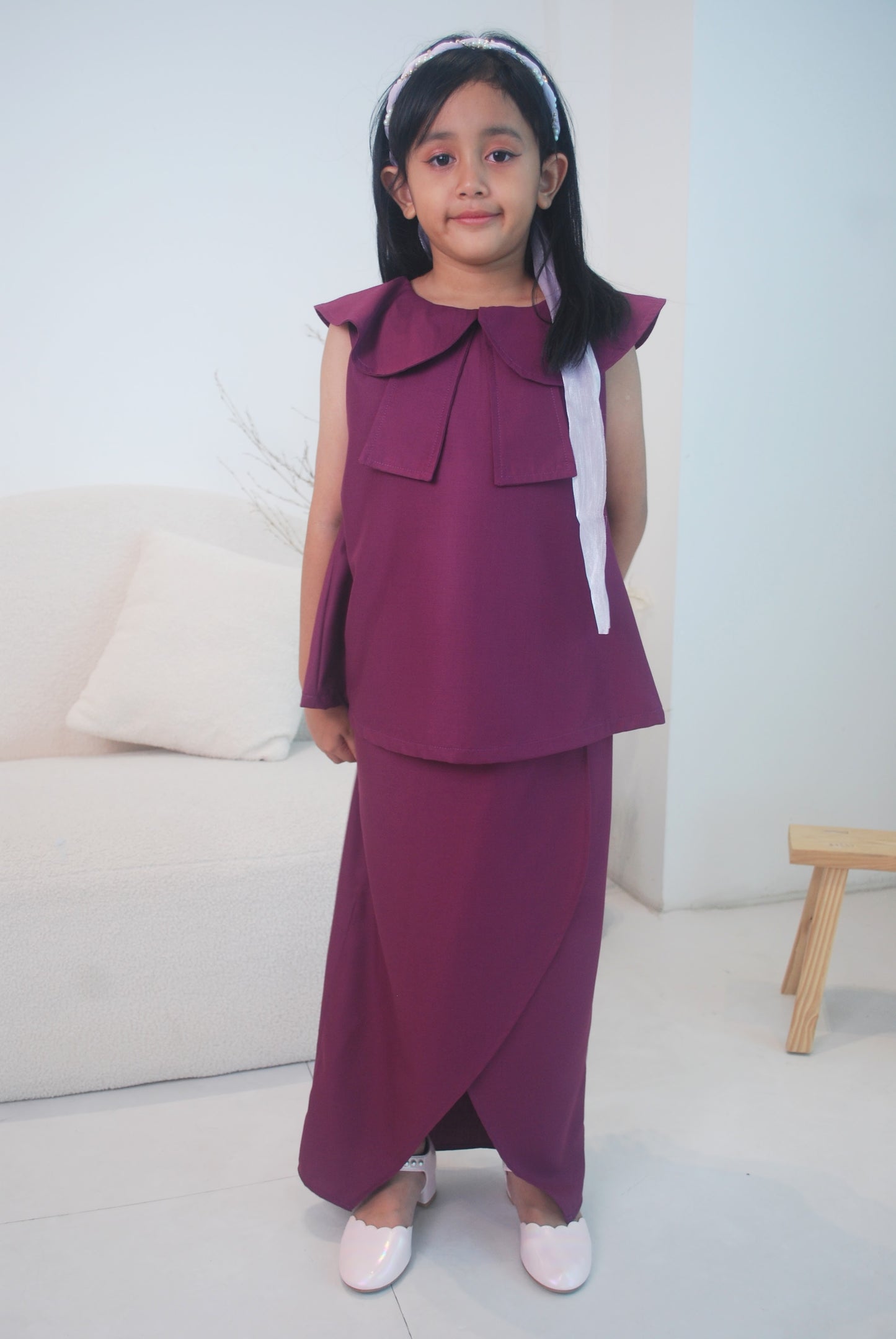 Purple Manggis Kurung Modern
