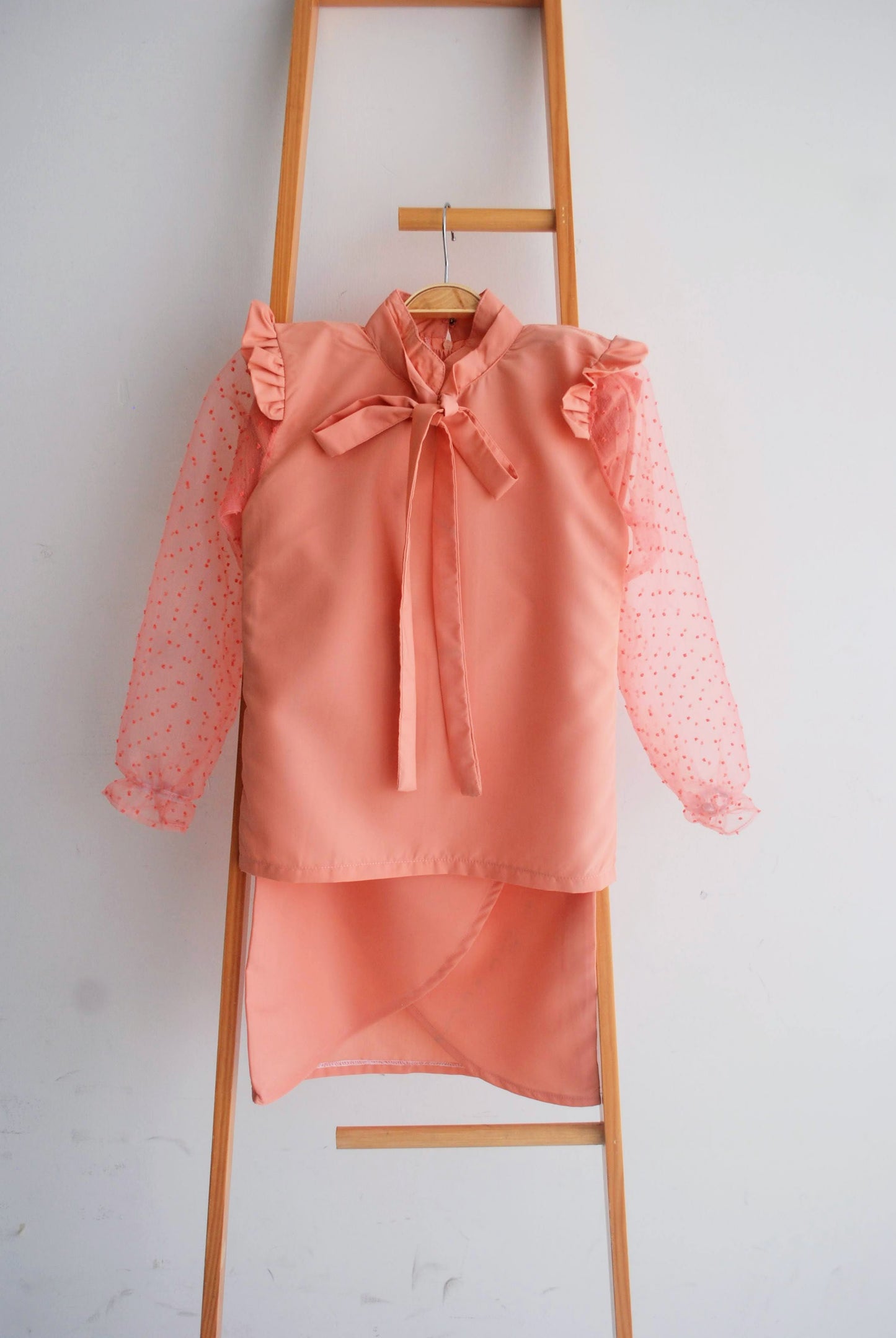 (PRE-ORDER) Peach Fuzz Kurung Modern