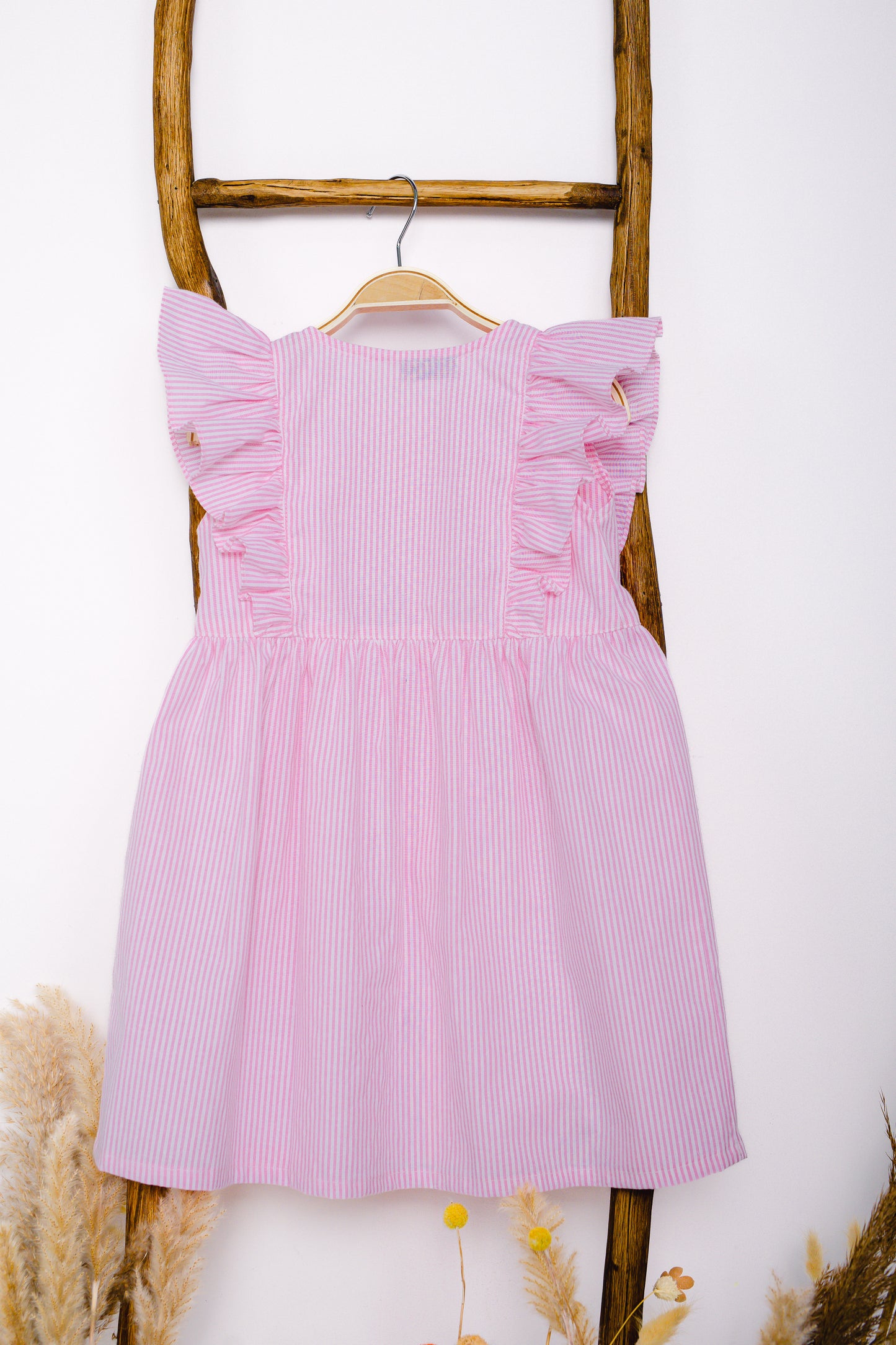 Janna Pink Striped Dress